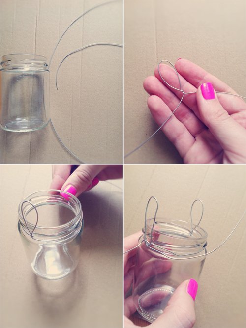 Ioanna's Notebook - DIY Jar chandelier