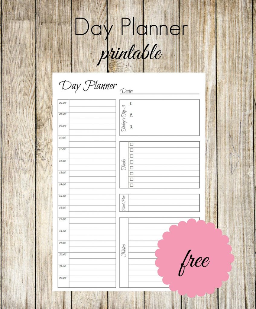 Ioanna's Notebook - Free printable Day Planner