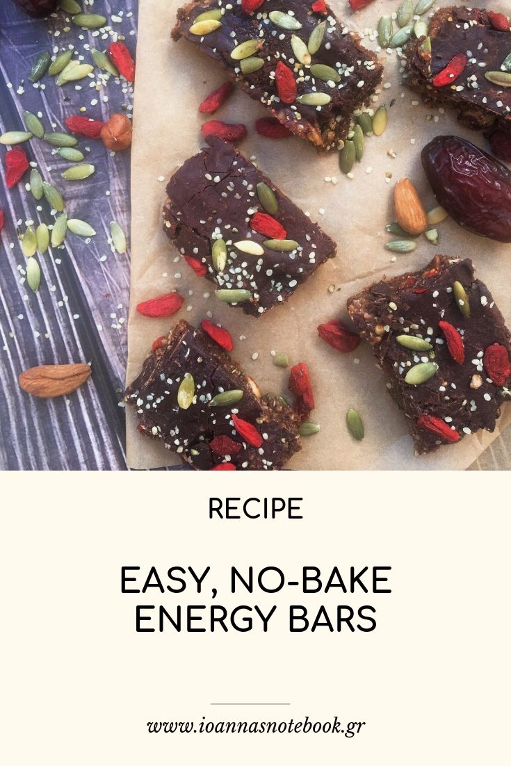Easy no-bake homemade energy bars recipe - Ioanna's Notebook