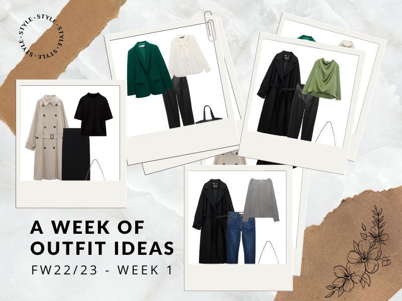 A week of outfit ideas – Ιδέες για να εμπνευστείτε και να δημουργήσετε τα δικά σας outfits για κάθε ημέρα της εβδομάδας.