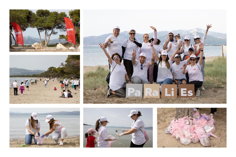 75 εργαζόμενοι - εθελοντές του Ομίλου Hellenic Healthcare καθάρισαν την παραλία του Σχινιά | Συνολικά συλλέχθηκαν 42 κιλά απορρίμματα
