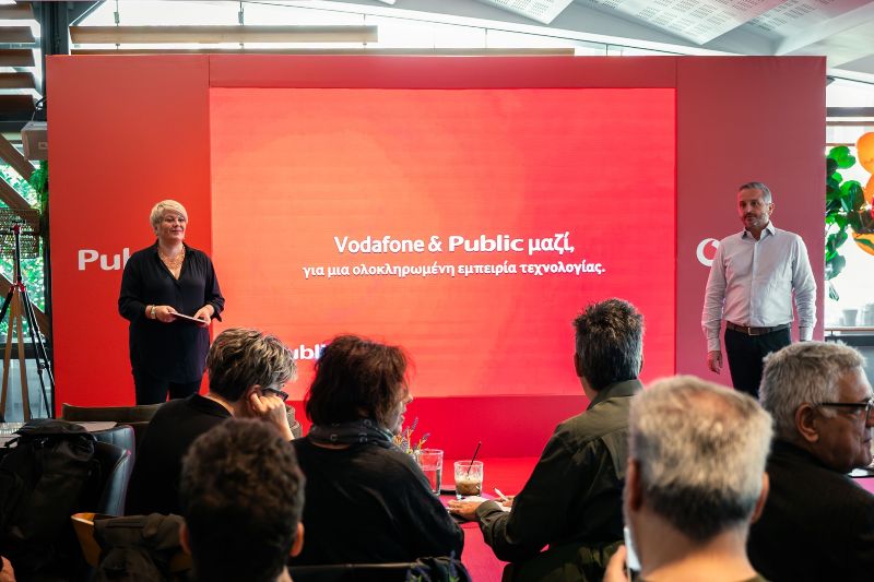 Vodafone Ελλάδας και Public μαζί. Νέα στρατηγική συνεργασία για μία ολοκληρωμένη εμπειρία τεχνολογίας